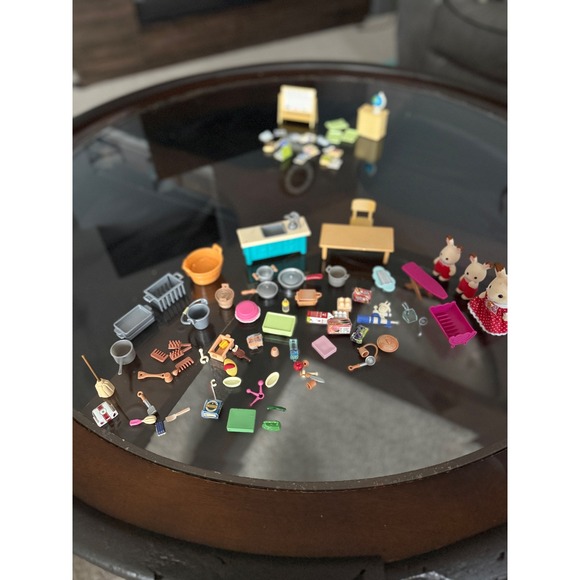 Calico Critters Kitchen & Dining Playset Furniture Accessories Lot